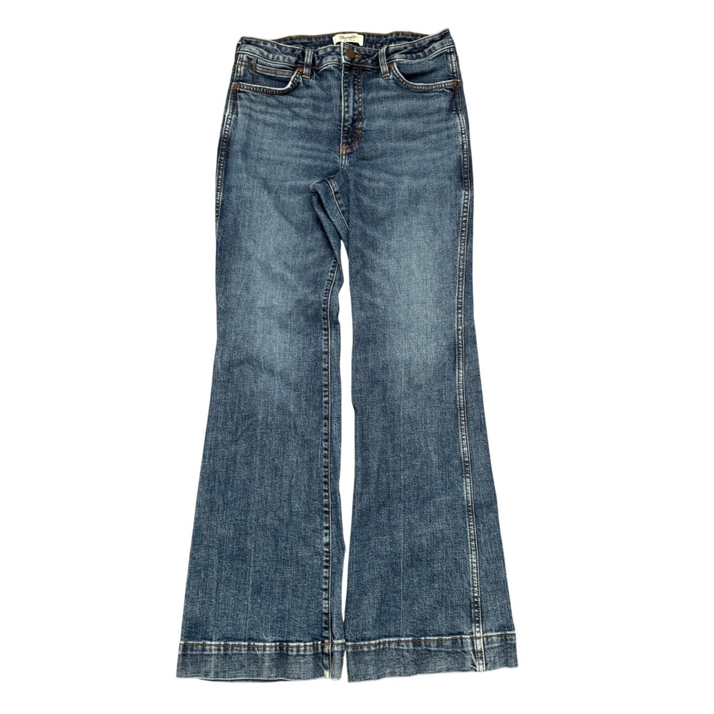 Wrangler Retro High Rise Trouser Jeans Blue Flare Leg Mens 31x31.5